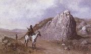 Frederic Remington The Rock of the Signature Germany oil painting artist